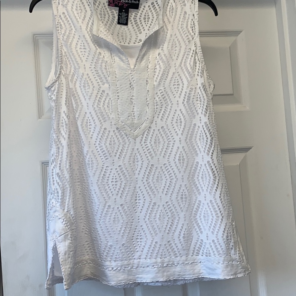 Peck and Peck white tank